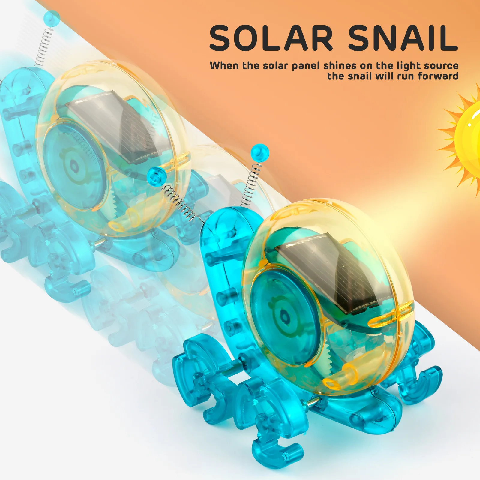 

STEM DIY Solar Assembly Snail Smart Robot Toys Technology Kits Educational Toys Puzzle Toys Gift For Boys and Girls