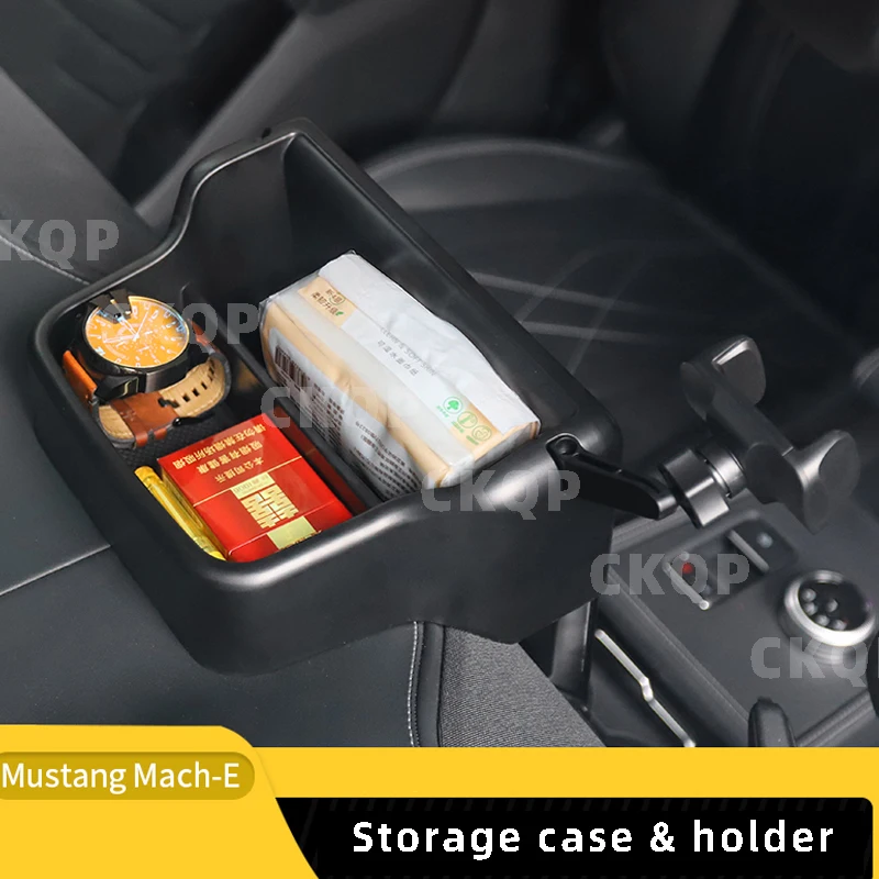 

Коробка для хранения приборной панели, задняя крышка для телефона, держатель для телефона Ford Mustang, аксессуары модифицированные для интерьер...