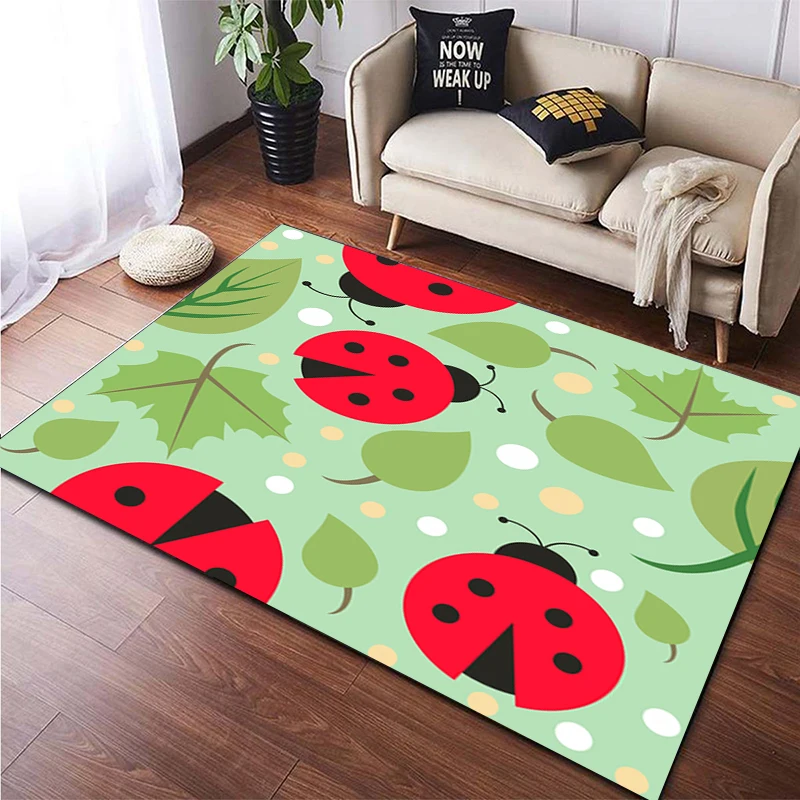 

Cartoon Cartoon Beautiful Painting Carpet for Living Room Large Area Rug Black Soft Carpet Home Decoration Mats Boho Rugs