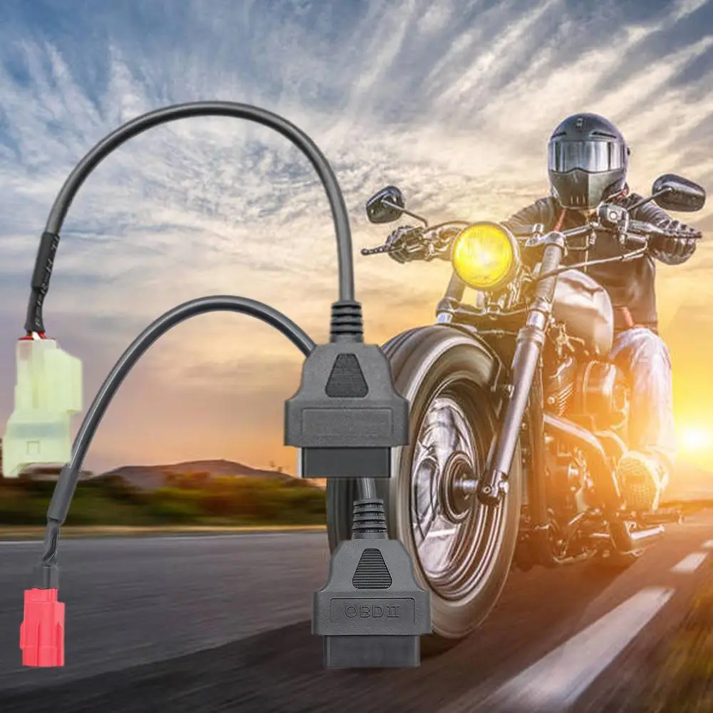 4-контактный 6-контактный 16-контактный разъем OBD2 АДАПТЕРНЫЕ кабели для мотоциклов