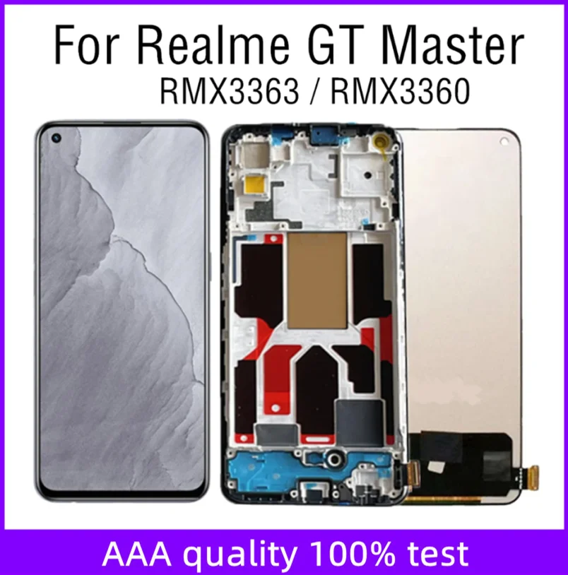 

6.43" TFT LCD For Realme GT Master Edition RMX3363 LCD Display With Frame Touch Screen Assembly For Realme RMX3360 LCD