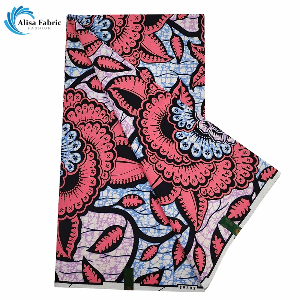 100% оригинальная ткань из воска Анкары супер африканская восковая блочный принт