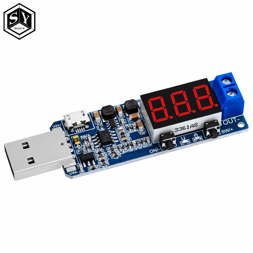 Модуль регулирования напряжения с цифровым управлением USB от 5 В до 3 9 12 24 модуль
