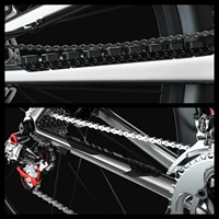 enlee 3d mtb road bike chain protector silicone chain bicycle frame guards self adhesive bike frame cover protection for scratch