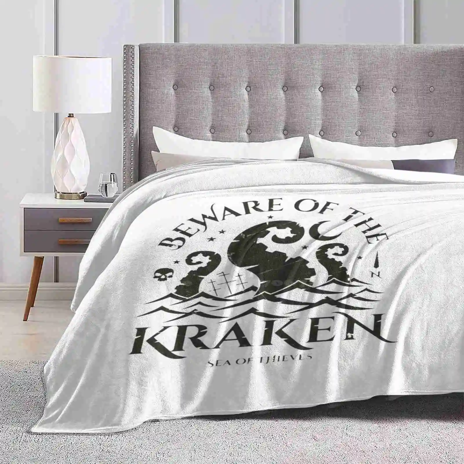 Остерегайтесь кракбена дизайнерское Оригинальное теплое фланелевое одеяло с