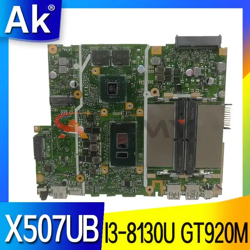 

X507UBR MAIN BOARD For Asus X507U X507UB X507UBR X507URA Y5000UB Laptop Motherboard W/I3-8130U CPU GT920M 100% working well