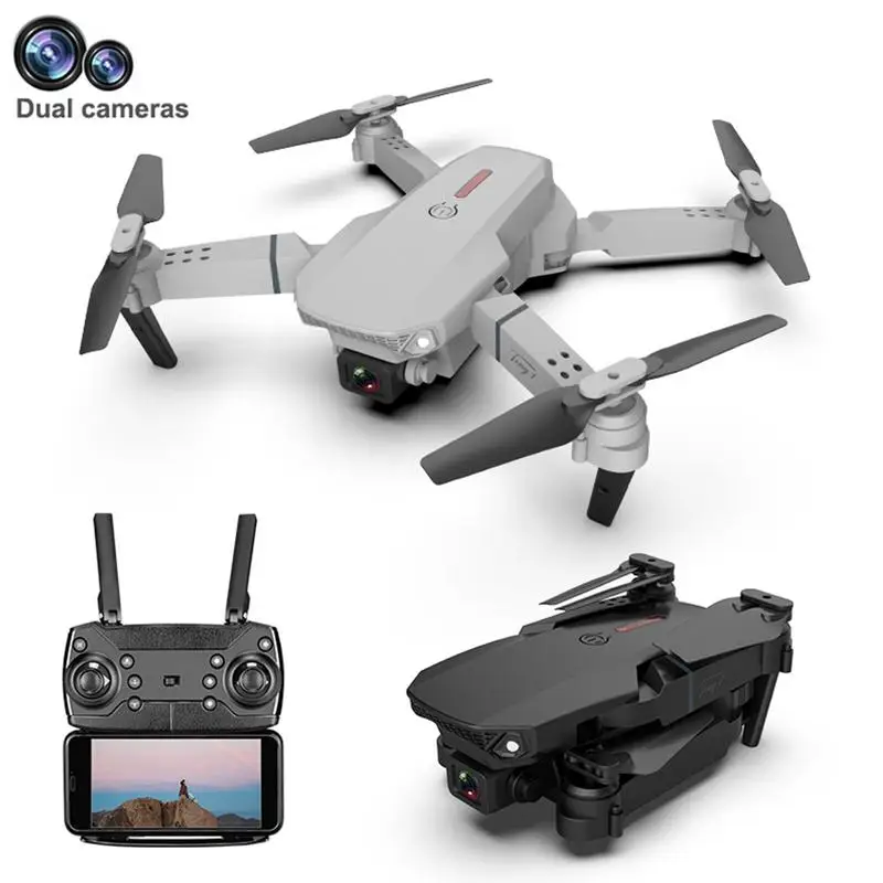 

New 2022 E88Pro RC Drone 4K Professinal With 1080P Wide Angle HD Camera Foldable RC Helicopter WIFI FPV Height Hold Gift Toy