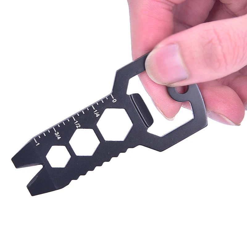 

1Pcs Outdoor Multi-function Tool Card Opener Keychain With Multi-purpose Gadgets Tool Outdoor Camping Tools