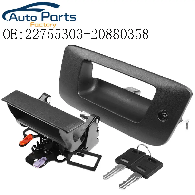 

New Tailgate Handle Bezel For 2007-2013 Chevrolet Silverado 1500 2500 3500 GMC Sierra 1500 2500 3500 22755303+20880358