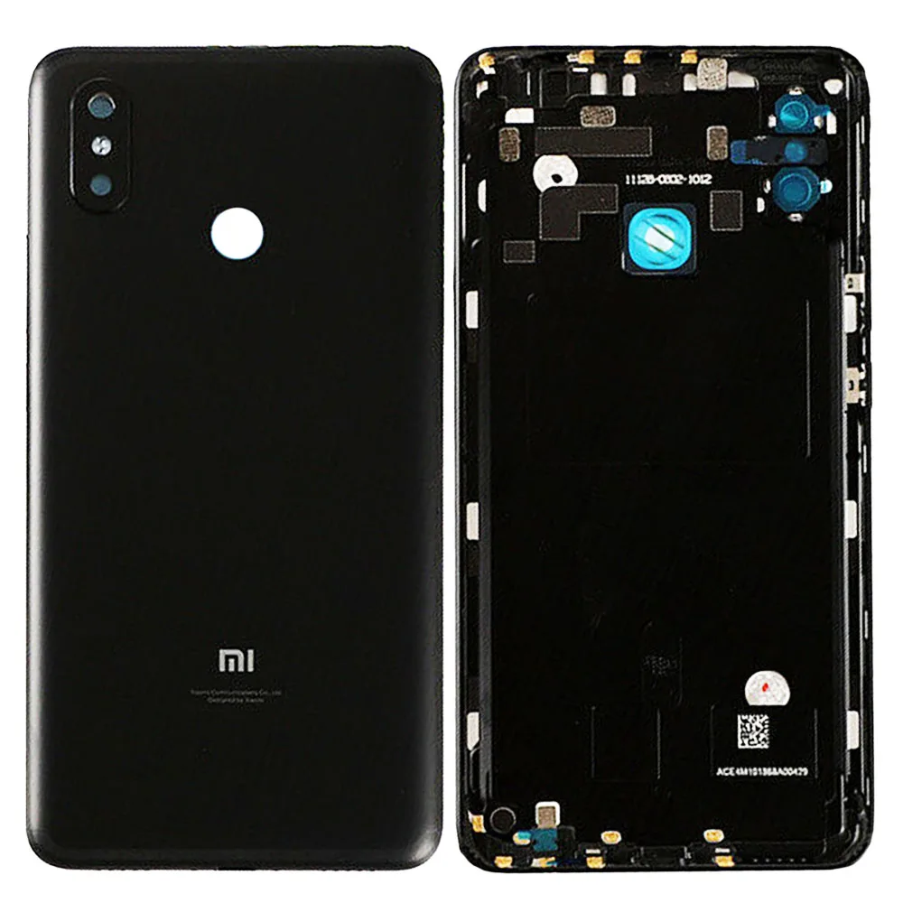 

For Xiaomi Mi MAX 3 Battery Cover Rear Door Back Housing Case With Power Buttons Camera Lens Flash