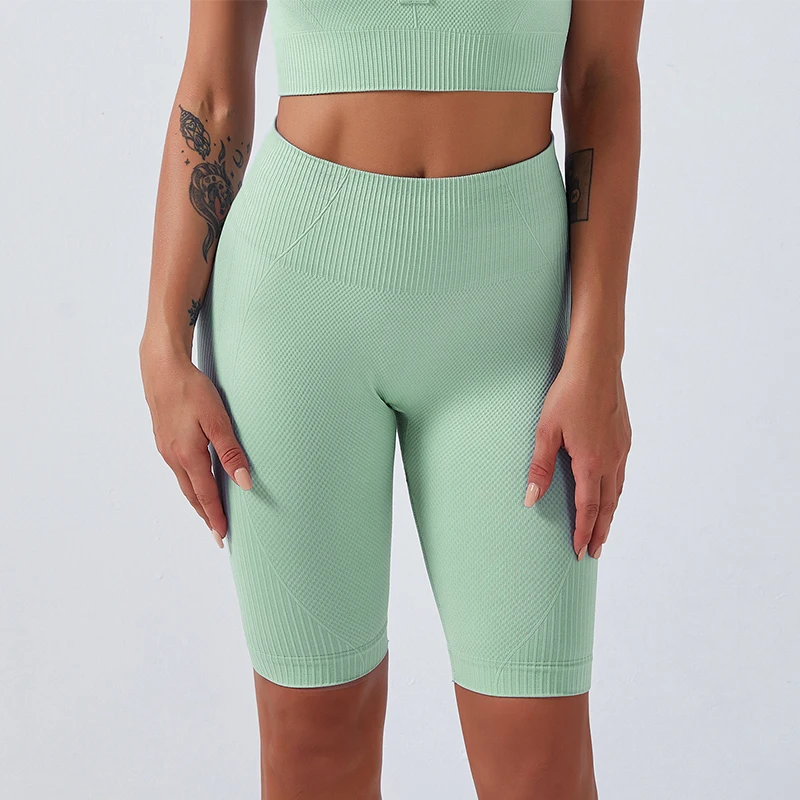 

Women Yoga Shorts Sports Running Sportswear Fitness Workout Athletic Exercise Gym High Waist Activewear Clothing