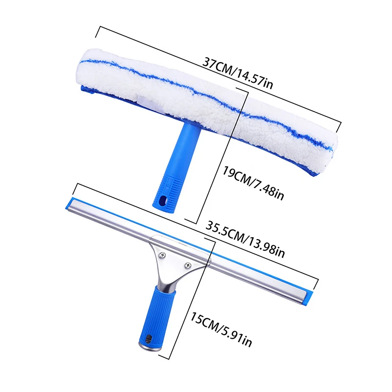 35 см комбинированный скребок для мытья окон шайба из микрофибры душа инструмент