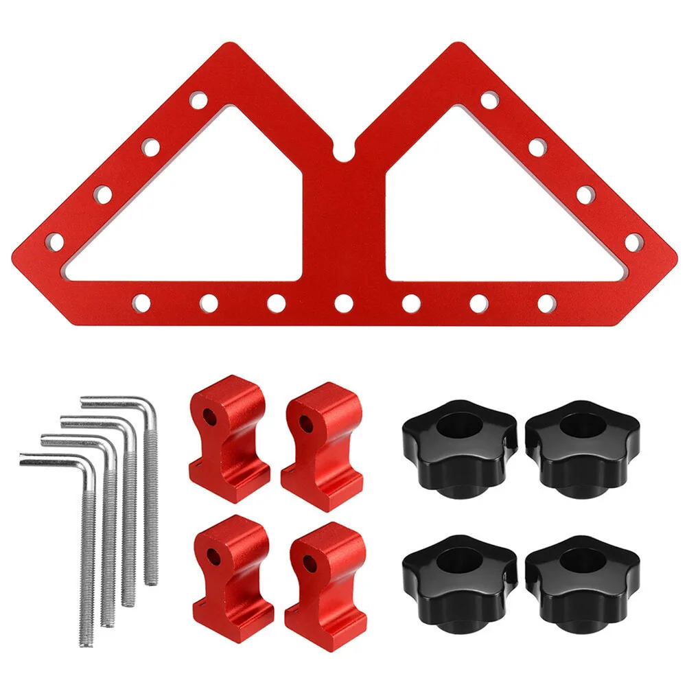 

W-Shaped Square Right Angle Clamps Aluminum Alloy Splicing Board Positioning Panel Fixed Clip Woodworking Tool DIY working Tool