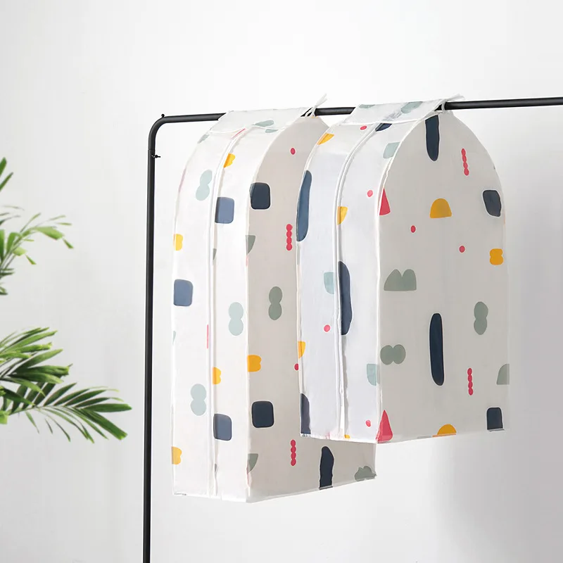 

Dustproof Cloth Cover Bags Clothes Hanging Garment Dress Suit Coat Dust Cover Home Waterproof Storage Organizer Protect Bags