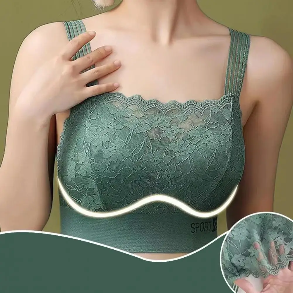 

Спортивный бюстгальтер для девочек, V-образный бесшовный кружевной фитнес-Бюстгальтер с чашками пуш-ап и красивой спинкой, спортивная одежда