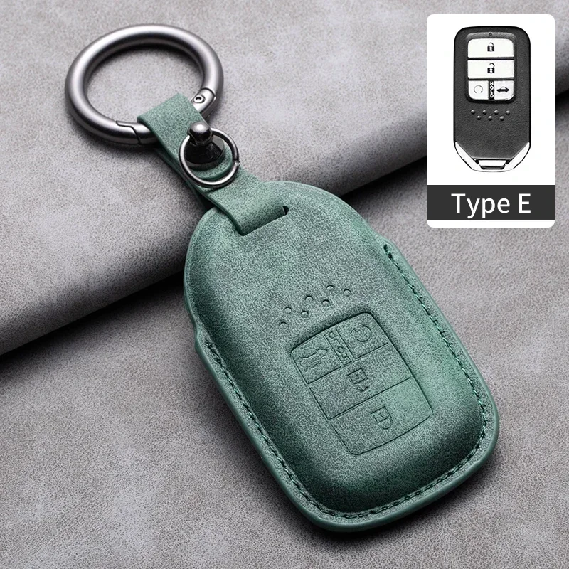 Кожаный чехол для ключей от автомобиля, держатель для ключей для Honda CRV CR-V Fit Civic HR-V HRV City Odyssey XR-V Accord, аксессуары для ключей