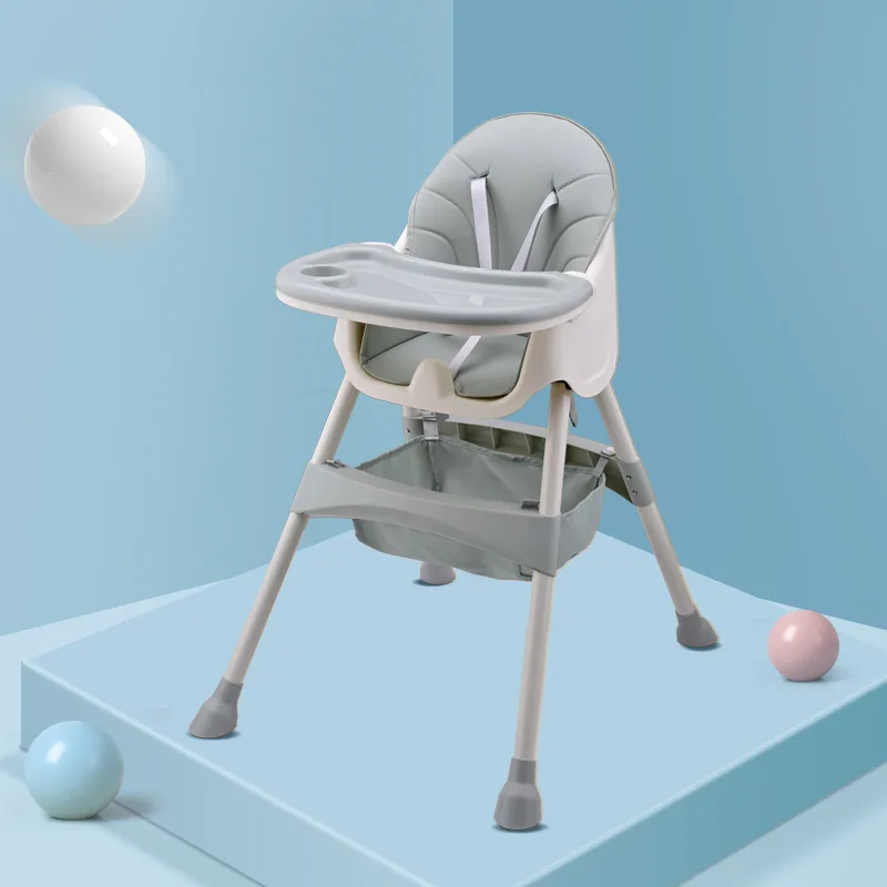 LazyChild, mesa de comedor y silla multifuncional para niños, silla plegable para bebé, silla de comedor ajustable para bebé, silla de comedor portátil