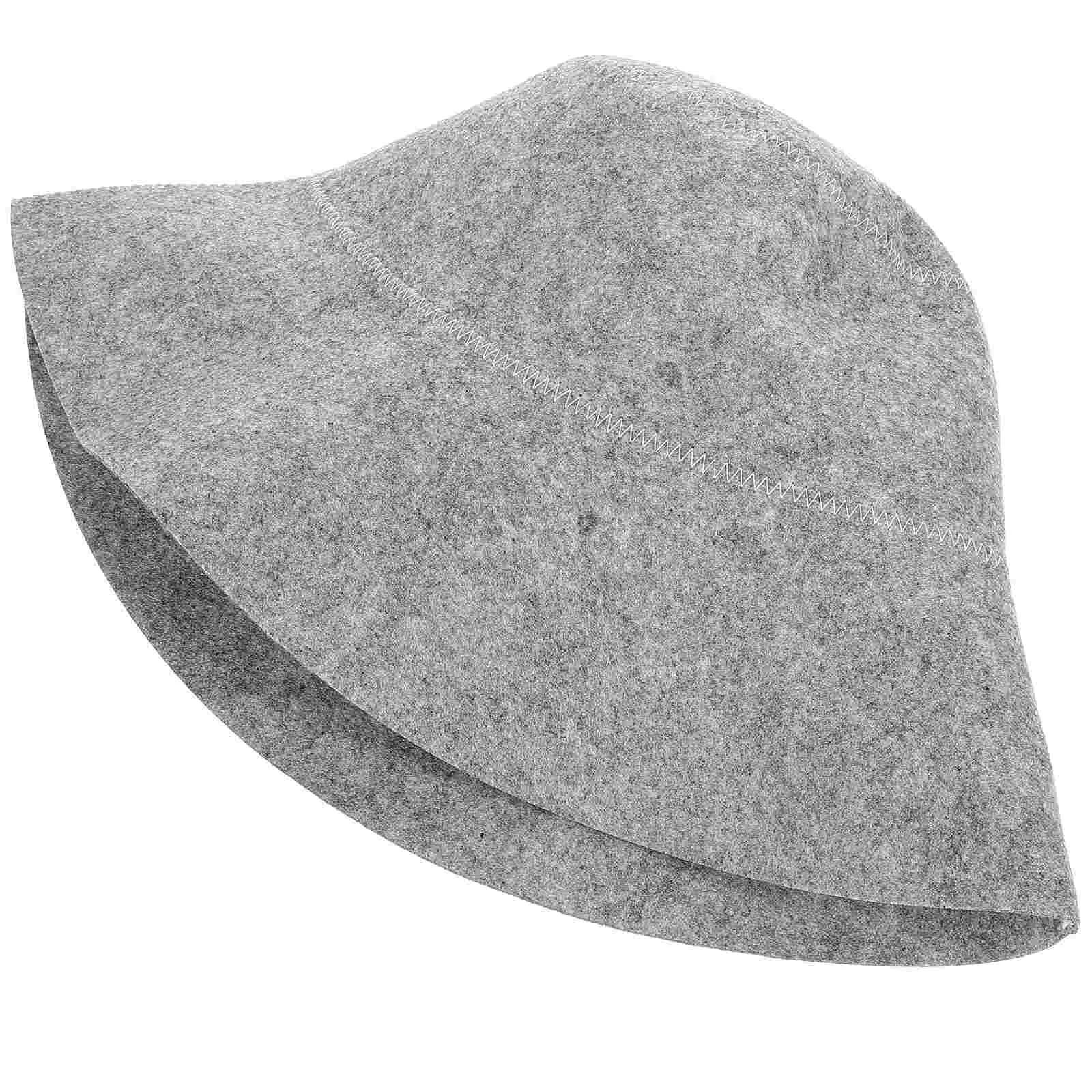 

Felt Shower Cap Sauna Hat Men Accessories Bathroom Supplies Portable Comfortable