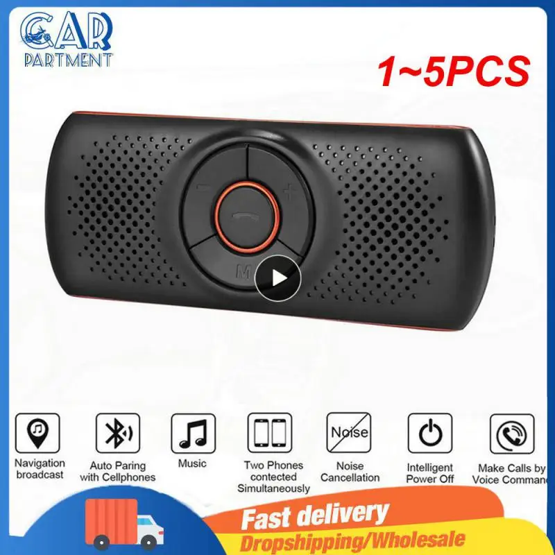 

Громкоговоритель Handsfree, солнцезащитный козырек, динамик для телефона, Автомобильная Bluetooth-аудиосистема, 1 ~ 5 шт.