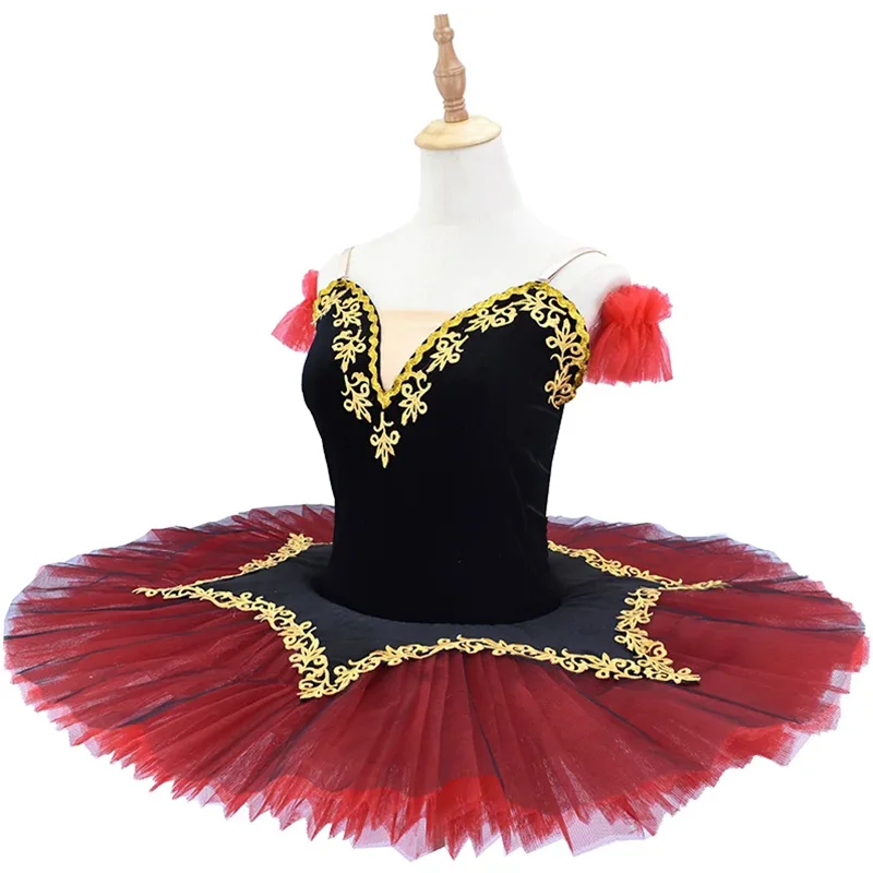 Костюм для выступления на сцене длинные платья-пачки балета красная