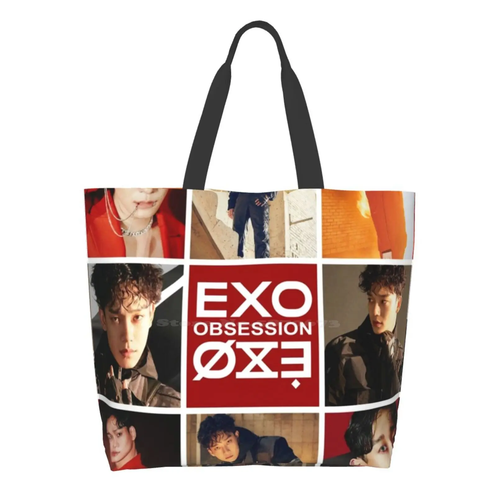 

Exo Chen High Quality Large Size Tote Bag Kpop Dark Boy Hot Bad Red Chen X Exo