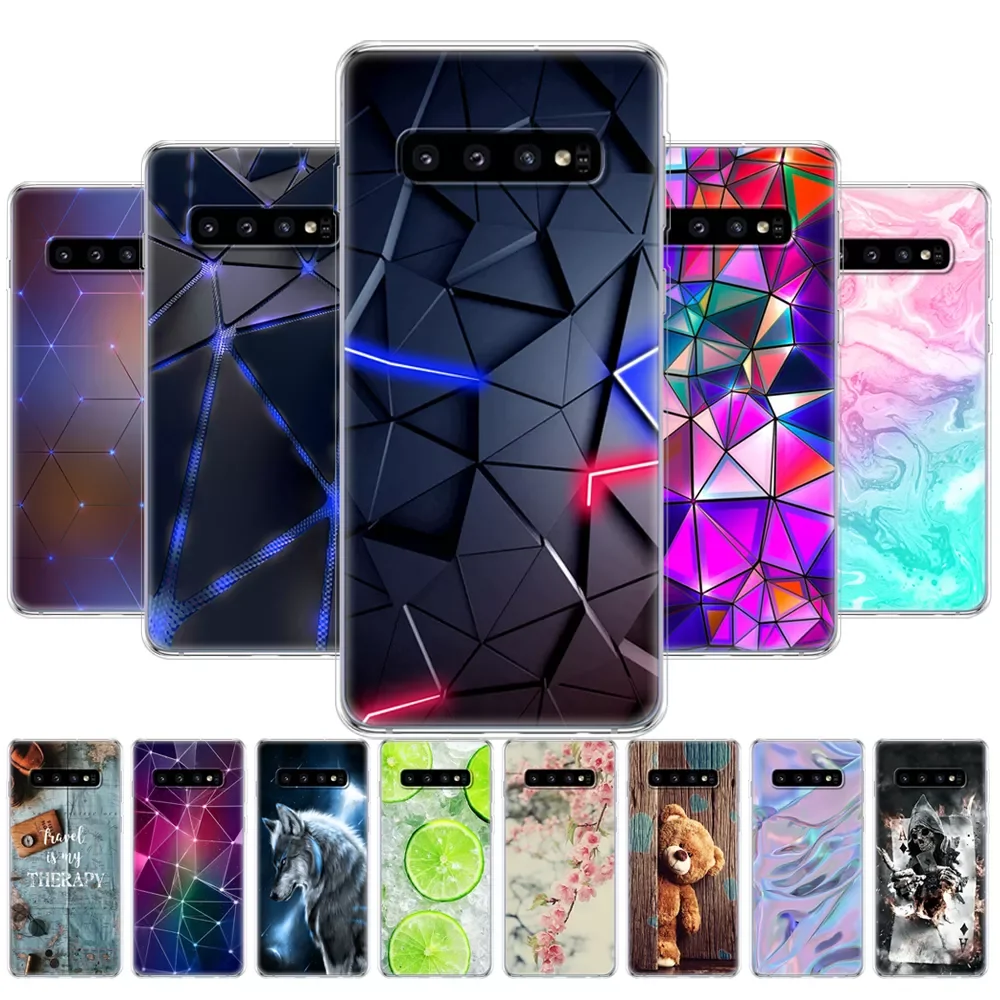 

For Samsung Galaxy S10 S10Plus Silicone TPU Cover Phone S10 E On For Samsung S10 Plus G975F S 10 SM-G973F