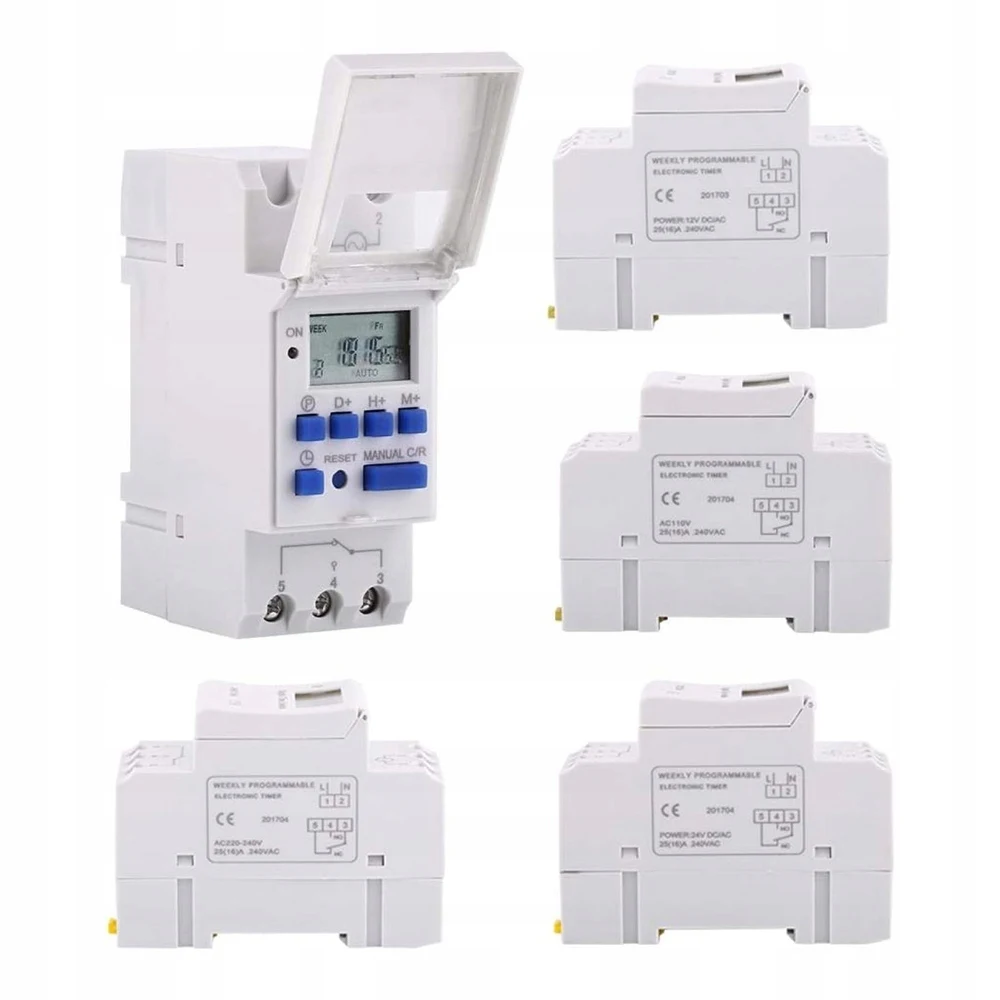 1 шт. электронный программируемый цифровой таймер на 7 дней 220 В 230 10 А 16 Din-рейка THC15A