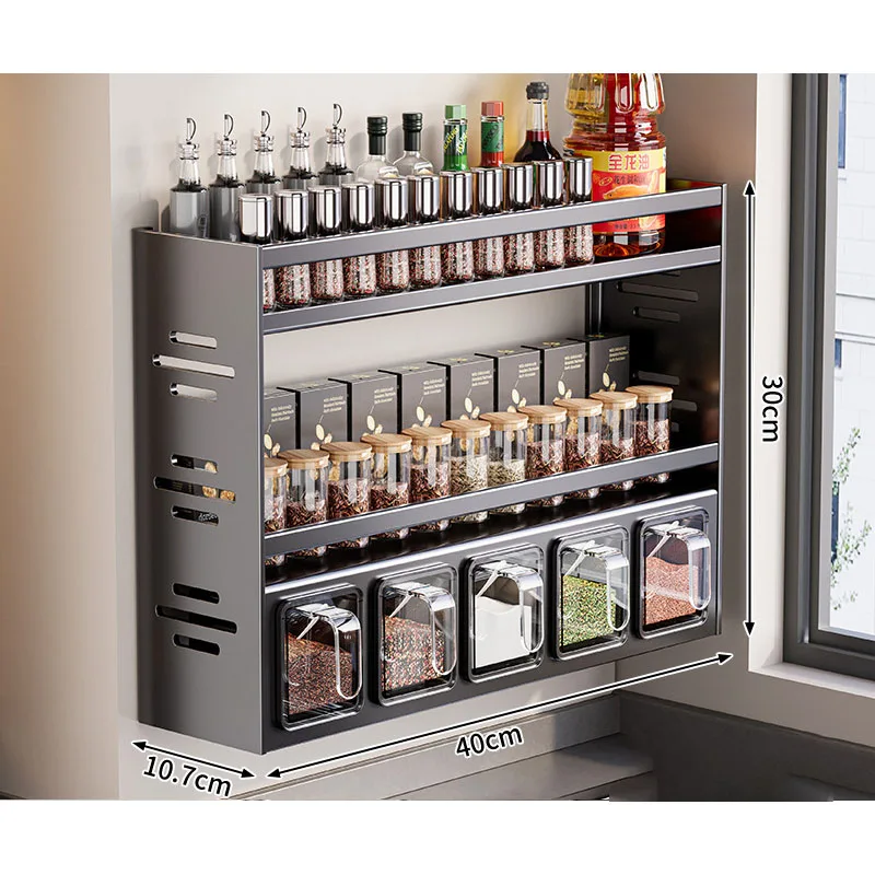 

Многофункциональная настенная полка для специй