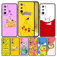 cell pokemon anime lovely silicone case cover for moto g51 5g g22 edge 20 30 pro g31 g30 g60 g71 g200 x30 one protection