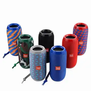 Original Tg117 Portable Column Wireless Bluetooth Speaker, Ipx5 Waterproof Outdoor Subwoofer 3D Cylindrical Stereo Upgraded