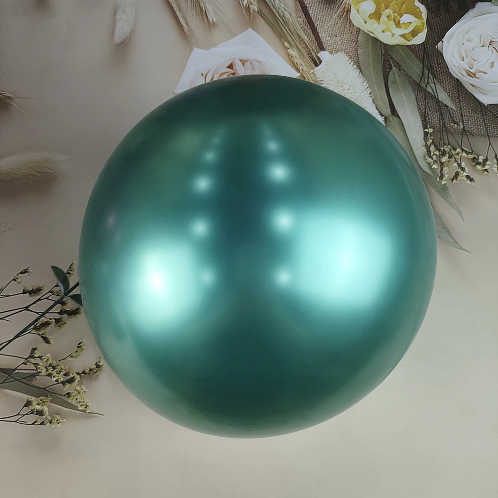 Новый металлический глянцевый латексный шар золотой серебряный хромированный