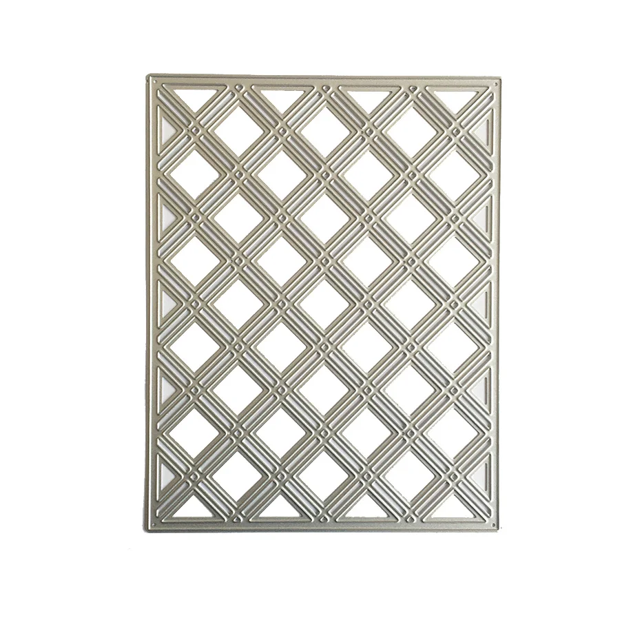 Альбом с прямоугольной сеткой для скрапбукинга вырезанные штампы оформление