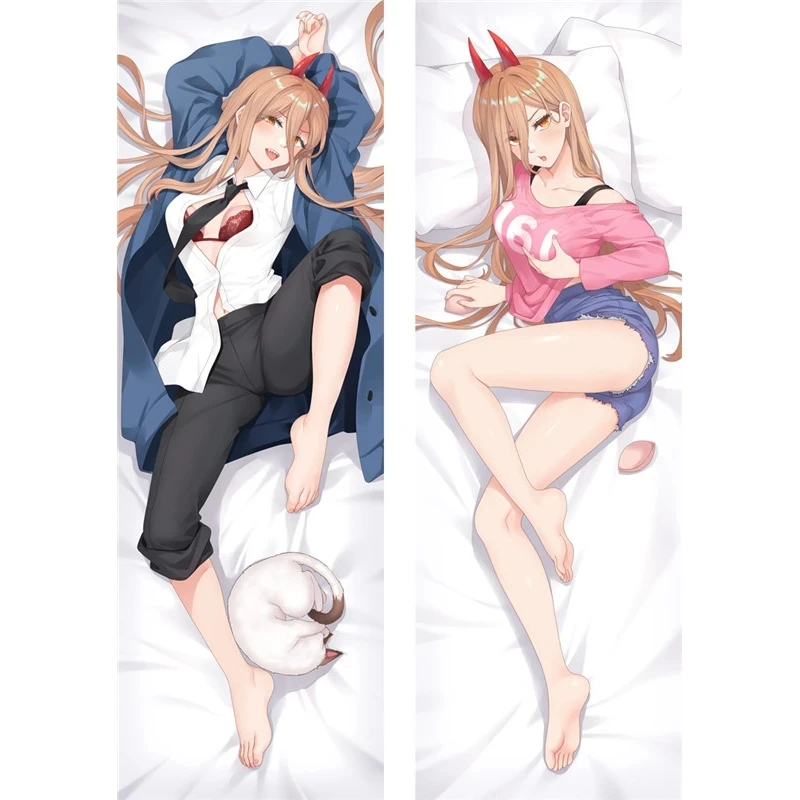 

Anime Chainsaw Man Power Cosplay Body Pillow Case Double Sided Power Hugging Pillow Case Long Pillow Cover