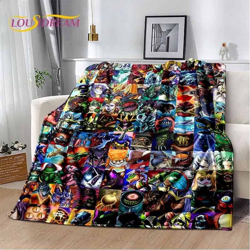 Одеяло Yu-Gi-Oh с рисунком монстра фланелевое одеяло для гостиной спальни кровати