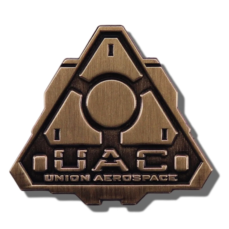 

UAC Union Aerospace Enamel Pin Destruction Warrior Game Brooch Metal Badge Anime Jewelry Decorative Pins Gift