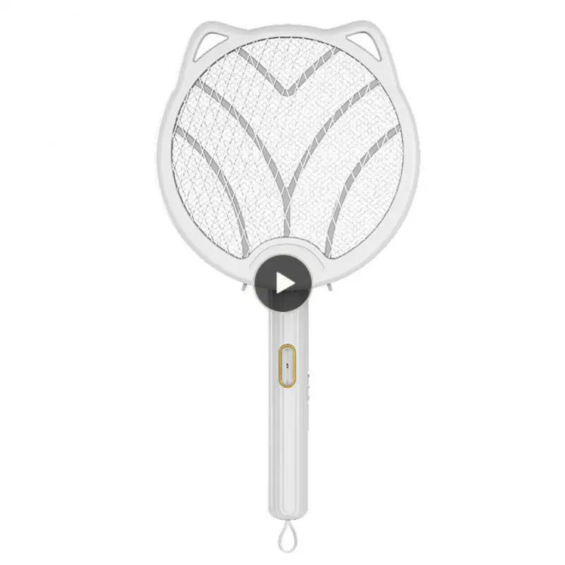

Summer Mosquito Light Trap Foldable Fly Swatter Trap Handheld Usb Rechargeable Electric Mosquito Bat Bug Zappers