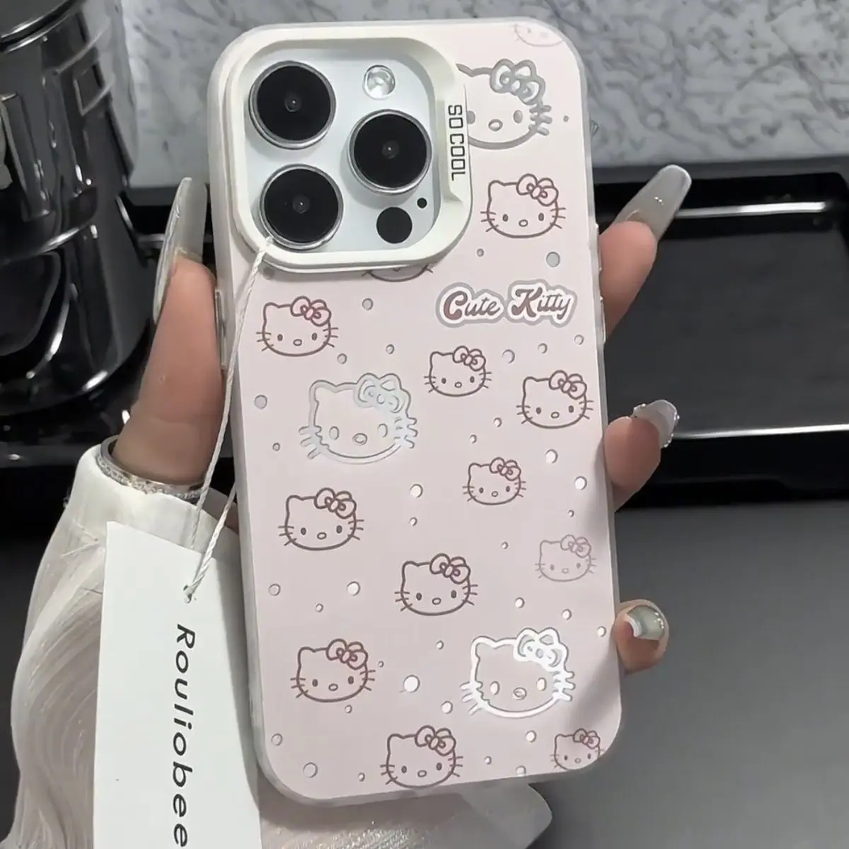 Корейский стиль Ins HelloKitty Cat чехол для телефона Tecno Spark Go 30C 20 10 7 Pova 6 Camon 15 itel P36 A48 S23 Pro