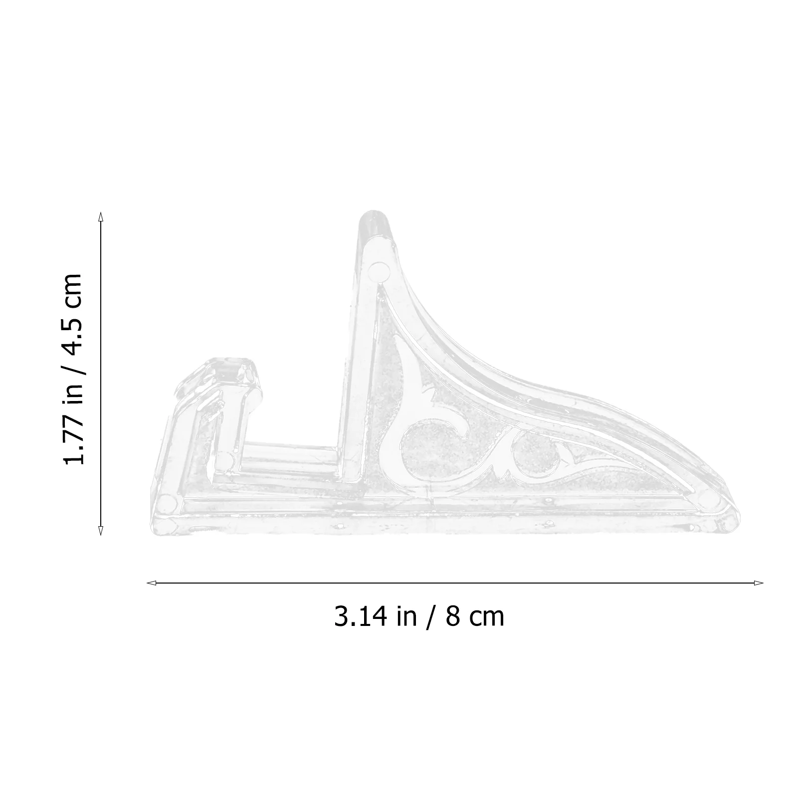 10 шт. подставка для фоторамки прозрачные полки монитора фотографий пластиковые