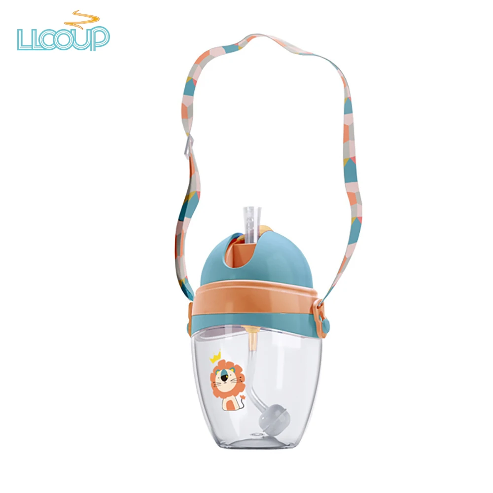 S Children Anti-choke Straw Cups With Hand-grip