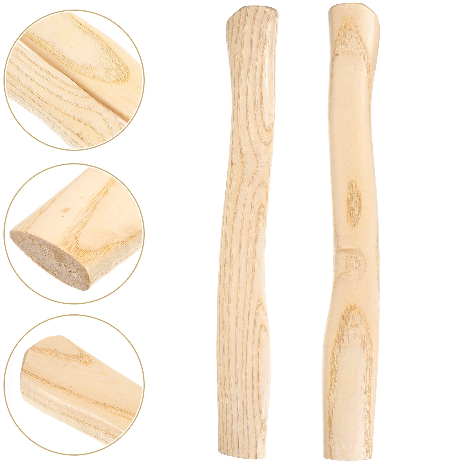 

2 Pcs Ax Wooden Handle Woodworking Tools Part Square Hole Replacements Hatchet Fitting