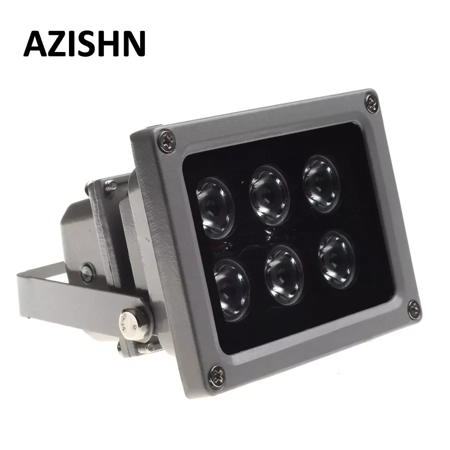 

AZISHN CCTV LEDS IR illuminator infrared lamp 6pcs Array Led IR Outdoor Waterproof Night Vision CCTV Fill Light for CCTV Camera