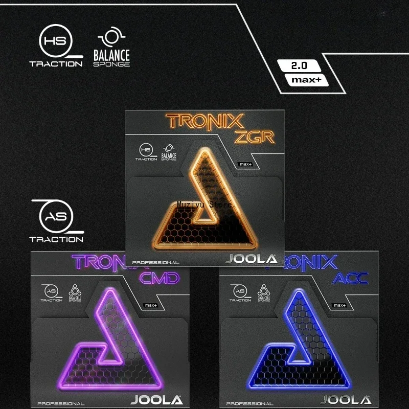Фото Оригинальная резиновая накладка для настольного тенниса JOOLA TRONIX Series ACC CMD ZGR, сделано в Германии №5