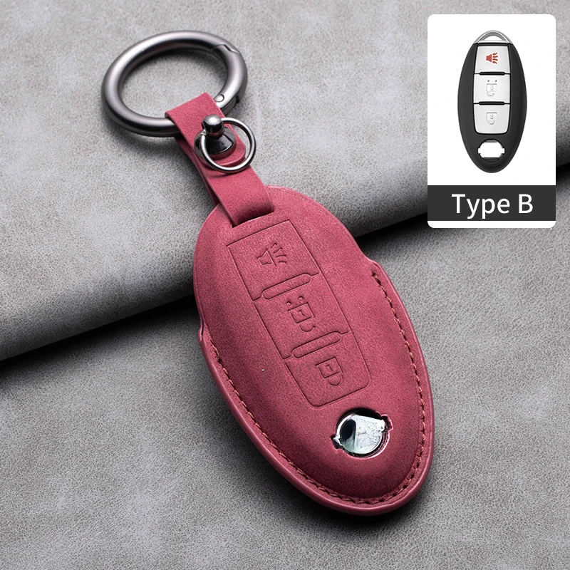 

Кожаный чехол для автомобильного ключа, чехол для Nissan Versa Maxima Altima Rogue Armada Sentra Murano для Infiniti FX35 QX60 Tiida Qashqai J11