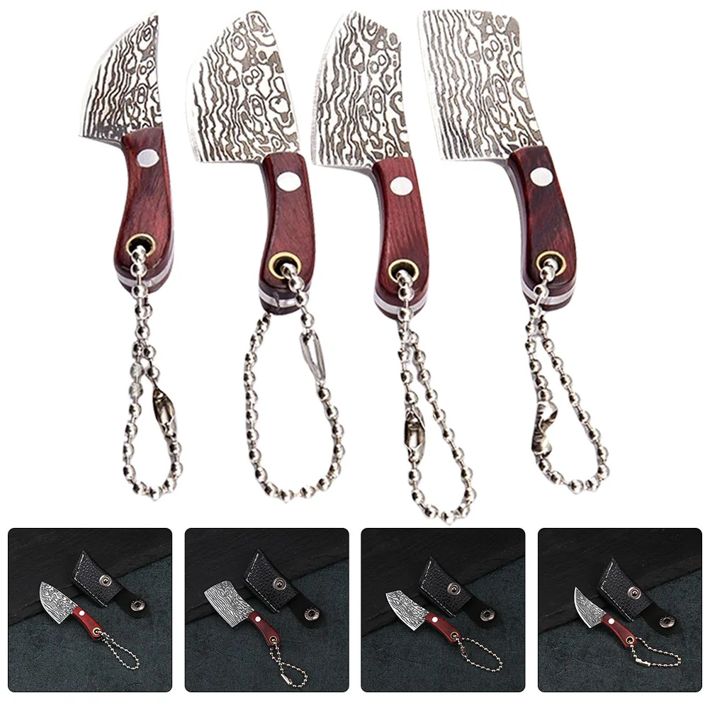 

4pcs Mini Chains Hanging Cutters Package Opener with Sheath