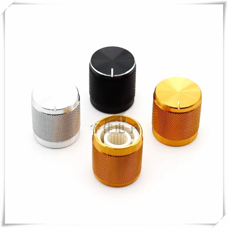 

10 Piece Aluminium Knob Cap Diameter 15mm Height 17mm Potentiometer Encoder Knob Flower Shaped Inner Hole 6mm