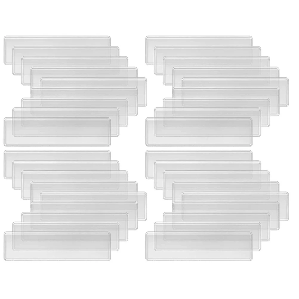 4 листа водонепроницаемые самоклеящиеся прозрачные этикетки полка для хранения