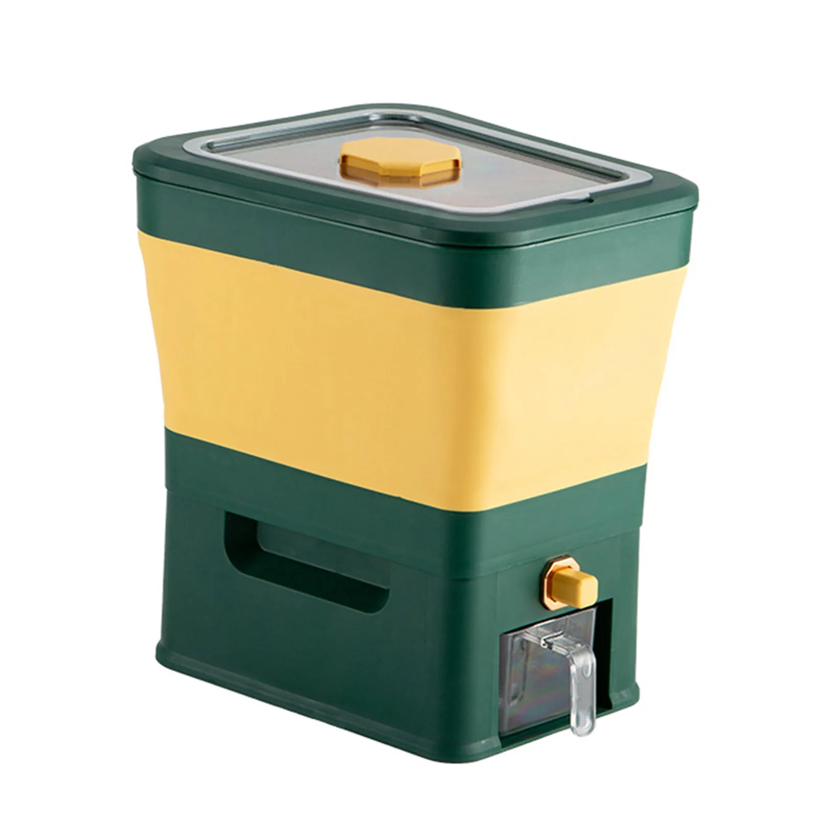 

Pressing Rice Dispenser Rice Bucket Grain Storage Container Household Cereal Dispenser Bucket Pressing Rice Container For