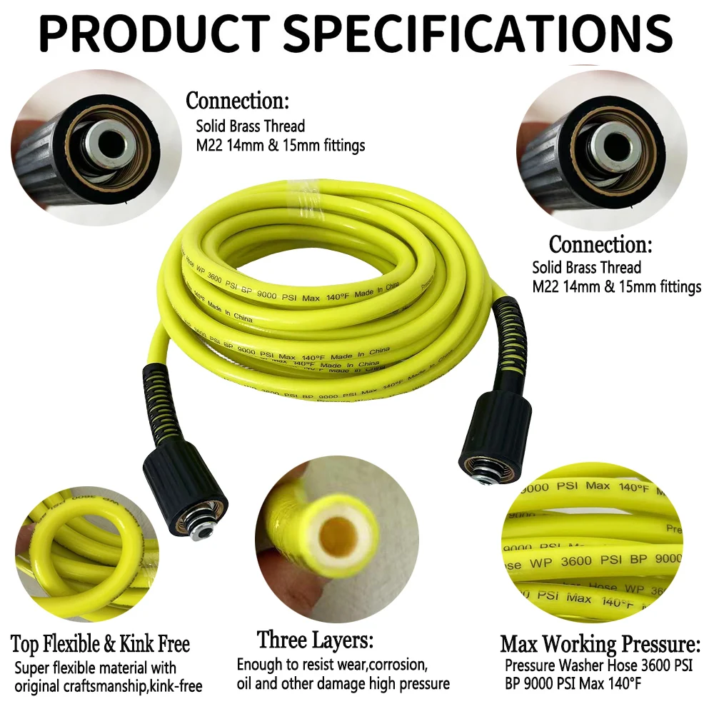 Шланг для мойки высокого давления Karcher Elitech Interskol сверхгибкий шланг автомобиля