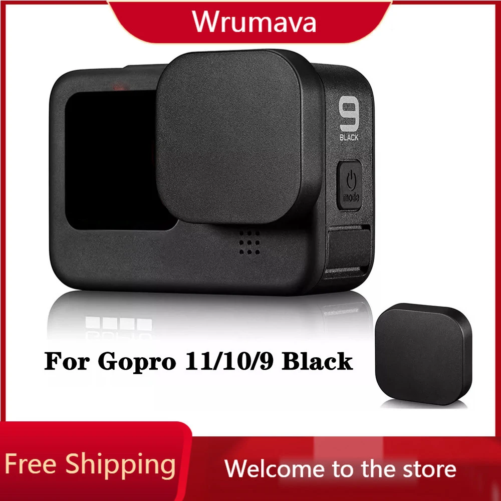 

Мягкая силиконовая крышка объектива для Gopro Hero 11 10 9 черная Противоударная Пылезащитная крышка объектива для фотоаппарата