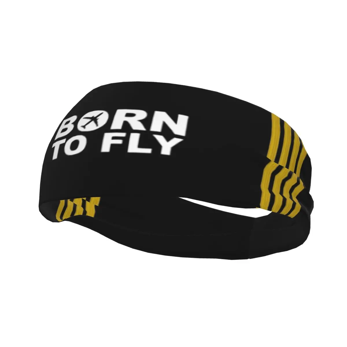 

Повязка на голову Born To Fly Captain Stripe, эластичная Женская повязка на голову, повязка для волос Pilot, повязка на голову для тенниса, тренажерного зала, фитнеса